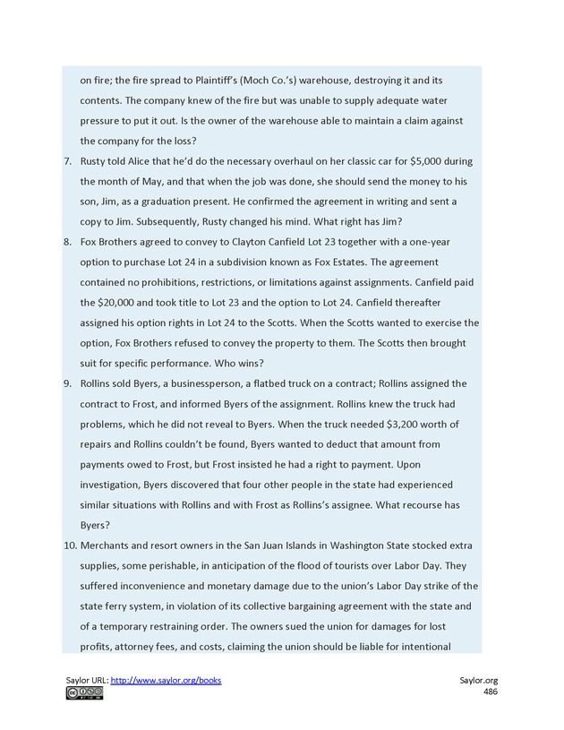 Business Law and the Legal Environment - Page 486